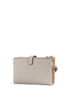 Guess Blake SLG Large Double Zip Organiser Wallet, Cream