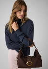 Guess Camden Large Shoulder Bag, Chocolate Brown