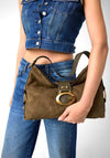 Guess Camden Large Shoulder Bag, Olive Green