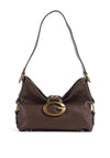 Guess Camden Mini Shoulder Bag, Chocolate Brown