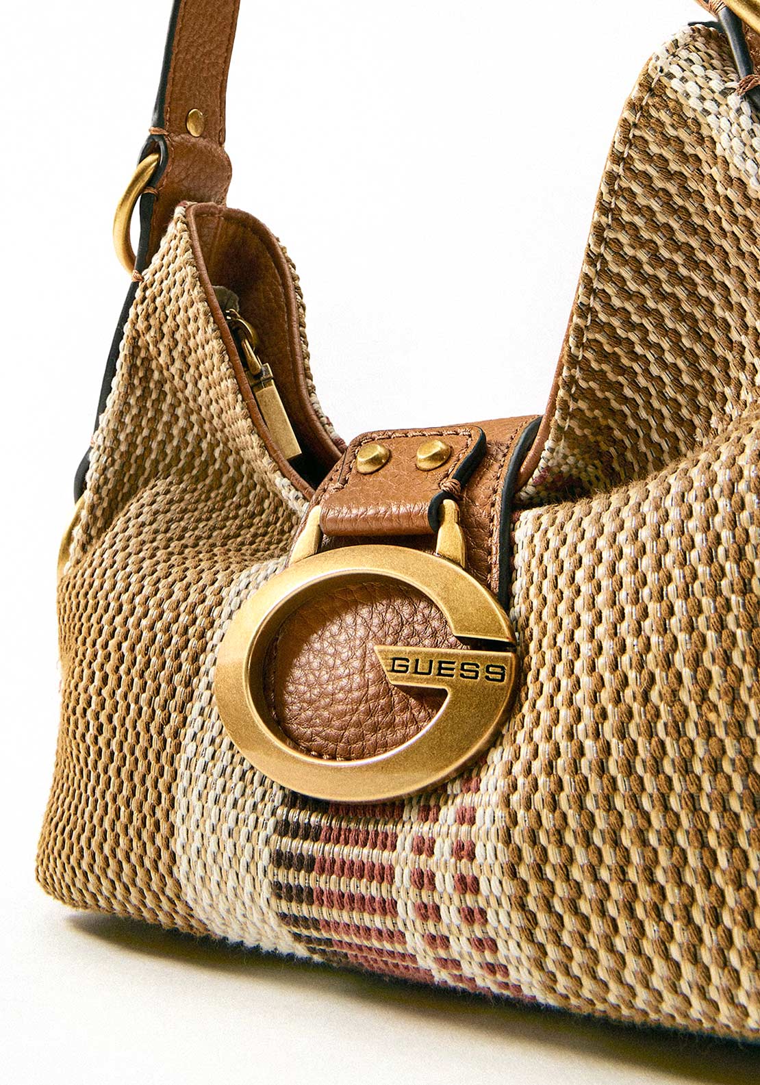 Guess Camden Small Shoulder Bag, Brown