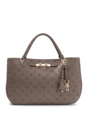 Guess Carmella Medium Girlfriend Grab Bag, Taupe