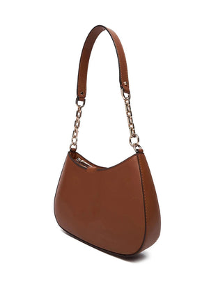 Guess Carrie Flap Shoulder Bag, Tan