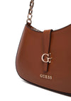 Guess Carrie Flap Shoulder Bag, Tan