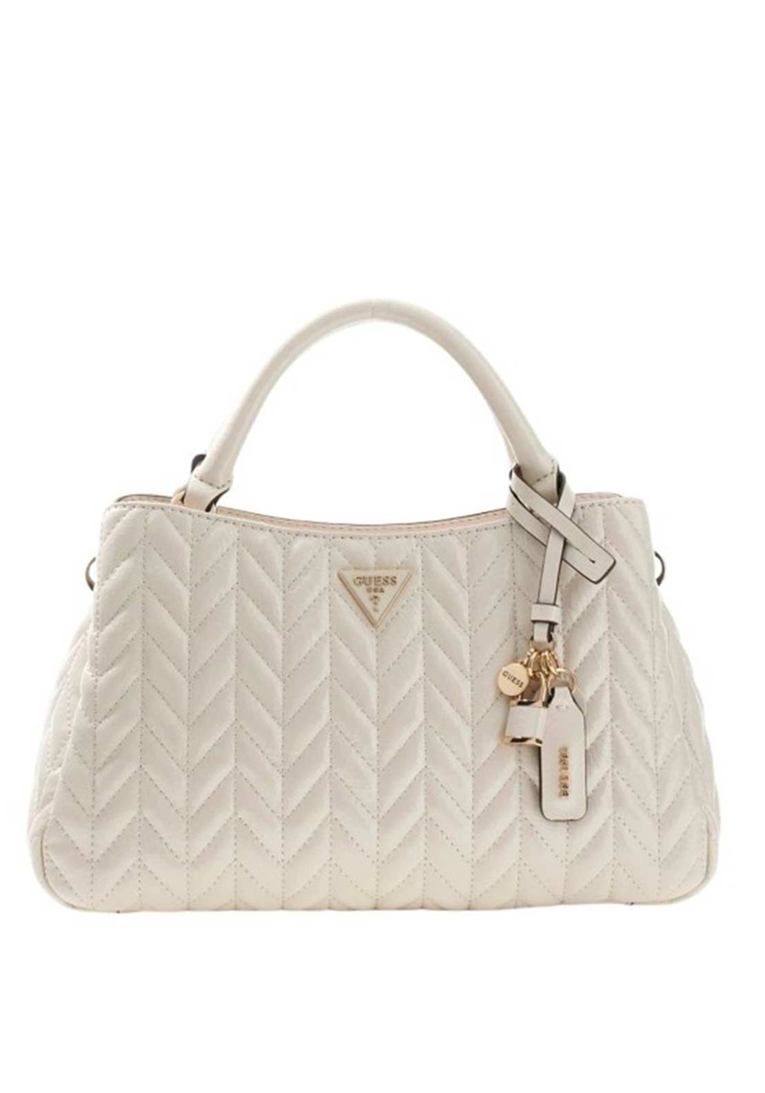 Guess Cheryl Medium Quilted Grab Bag, Stone