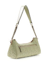 Guess Cheryl Medium Quilted Shoulder Bag, Sage Green