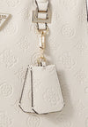 Guess Cresidia II Top Zip Shoulder Bag, Off White