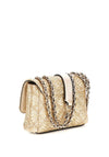 Guess Giully II Mini Woven Convertible Crossbody Bag, Gold