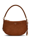 Guess Danya Medium Suede Shoulder Bag, Tan