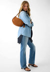 Guess Danya Medium Suede Shoulder Bag, Tan