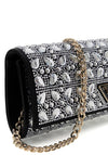 Guess Elsie Rhinestone Clutch, Black