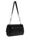 Guess Frances Quilted Shoulder Bag, Black