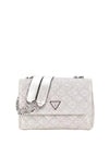 Guess Giully II Convertible Flap Over Shoulder Bag, Silver