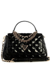Guess Giully II Patent Small Grap Bag, Black