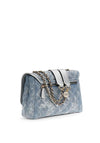 Guess Gilly II Convertible Denim Flap Bag, Blue