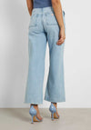 Guess Womens Wide Leg Jeans, Light Blue