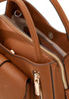 Guess Jessa Medium Satchel Bag, Tan