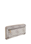 Guess Karnilla Logo Zip Around Wallet, Taupe