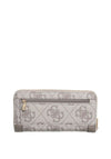 Guess Karnilla Logo Zip Around Wallet, Taupe