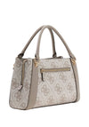 Guess Karnilla Logo Girlfriend Satchel, Natural