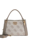 Guess Karnilla Logo Girlfriend Satchel, Natural