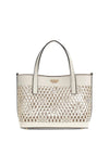 Guess Letty Net Detail Shopper Bag, Off White