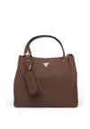 Guess Lorella Medium Croc Print Tote Bag, Brown