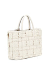 Guess Marion Woven Tote Bag, Bone