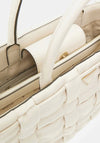Guess Marion Woven Tote Bag, Bone