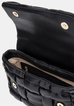Guess Marion Flap Shoulder Bag, Black