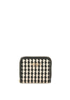 Guess Mirema Woven Two Tone Mini Wallet, Black Multi