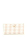 Guess Mirema Woven Two Tone Large Wallet, White Multi