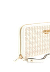 Guess Mirema Woven Two Tone Large Wallet, White Multi