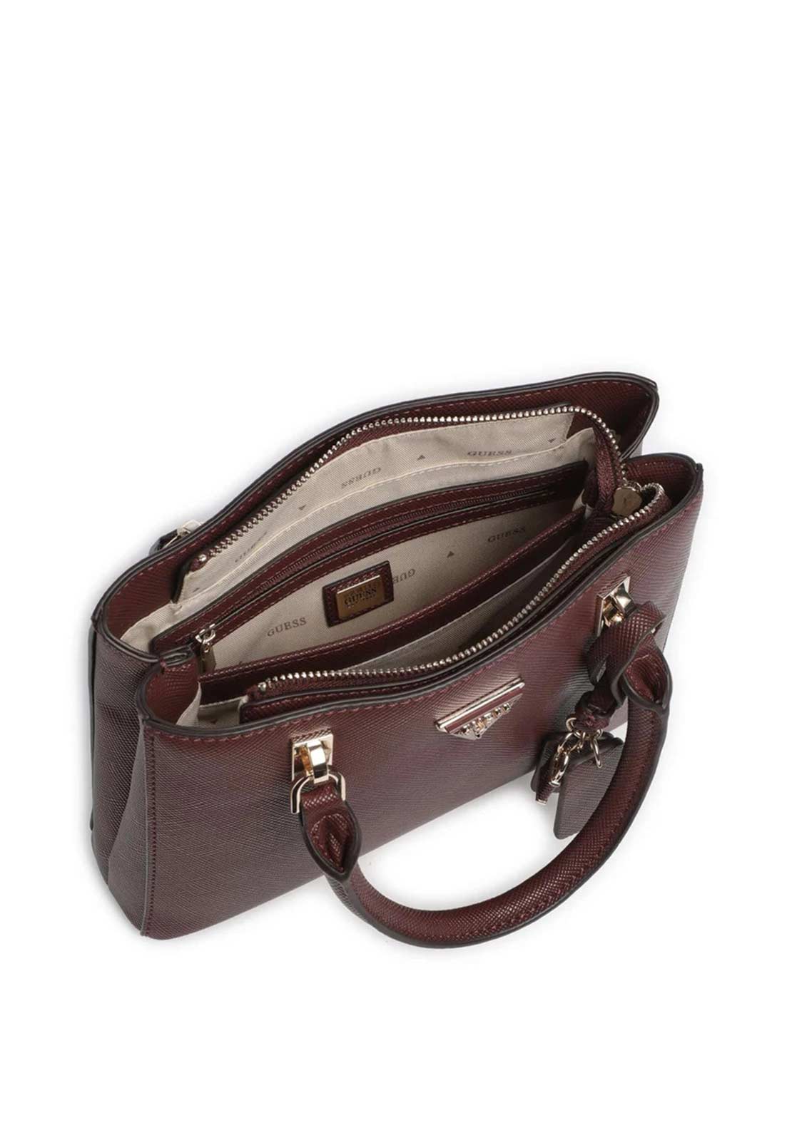 Guess Noelle II Satchel Bag, Burgundy