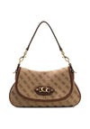 Guess Samantha Small Logo Shoulder Bag, Beige