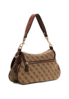 Guess Samantha Small Logo Shoulder Bag, Beige