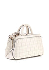 Guess Sandria Woven Handbag, Off White