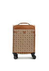 Guess Neda 4G Peony 18” 8-Wheeler Spin Cabin Suitcase, Brown