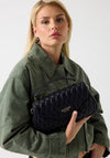 Guess Valla Quilted Saddle Grab Bag, Black
