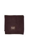 Guess Viscose Blend Knitted Scarf, Chocolate Brown