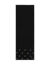 Guess Viscose Blend Pearl Knitted Scarf, Black