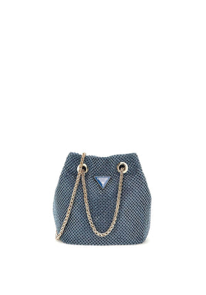 Guess Zalina Rhinestone Encrusted Pouch Bag, Blue