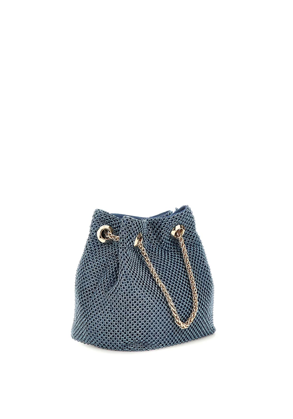 Guess Zalina Rhinestone Encrusted Pouch Bag, Blue