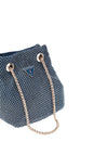 Guess Zalina Rhinestone Encrusted Pouch Bag, Blue