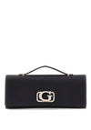 Guess Zalina Satin Mini Clutch Crossbody Bag, Black