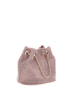 Guess Zalina Rhinestone Encrusted Pouch Bag, Pink