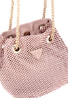 Guess Zalina Rhinestone Encrusted Pouch Bag, Pink