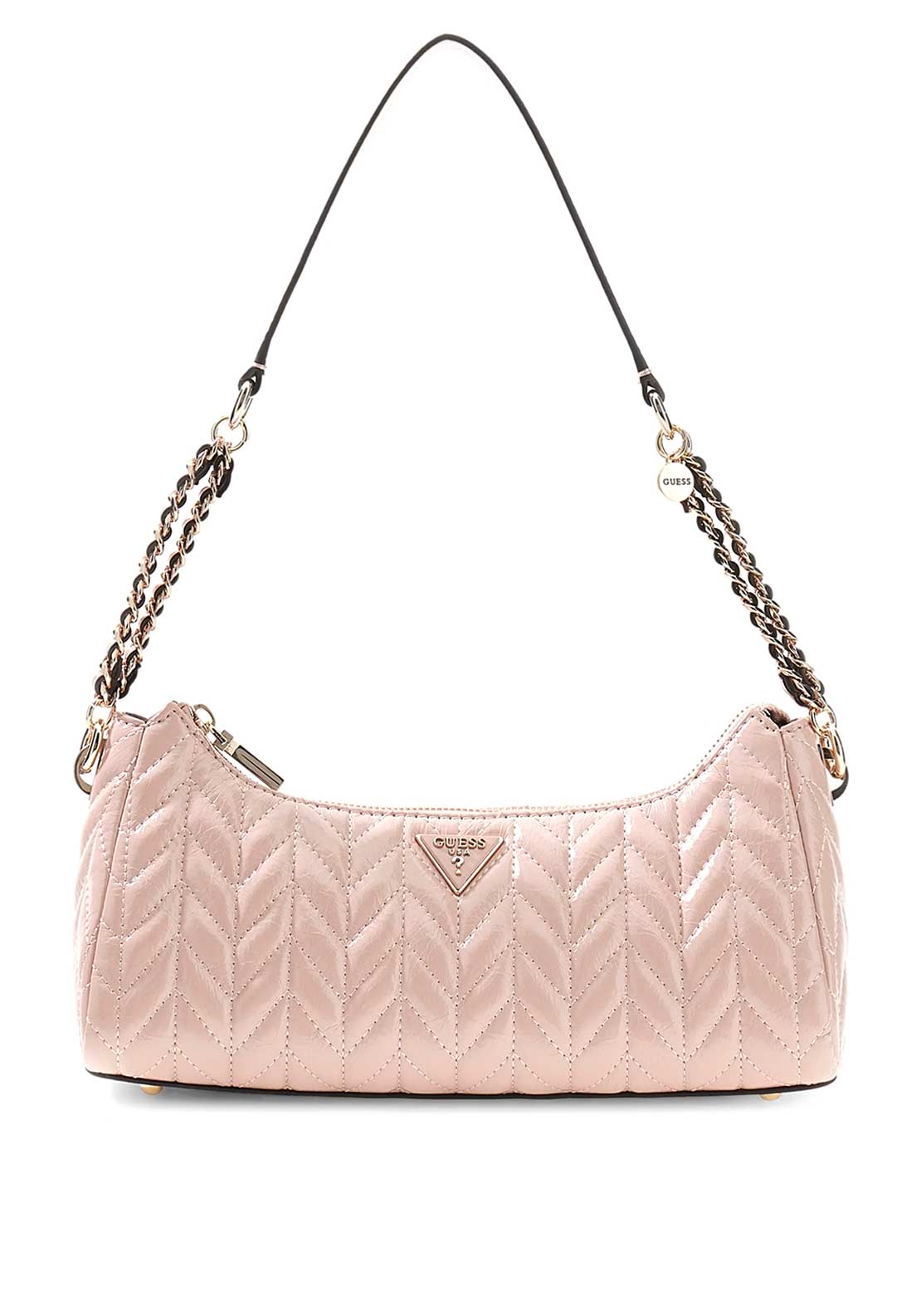 Guess Cheryl Medium Quilted Shoulder Bag, Pink