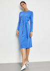 Gerry Weber Knot Waist Midi Dress, Azure Blue