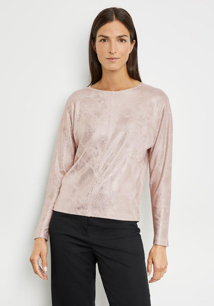 Gerry Weber Shimmer Effect Top, Beige McElhinneys